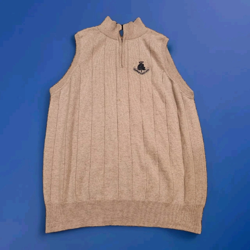 Carnoustie Golf Sweater Vest with Ribbed Design